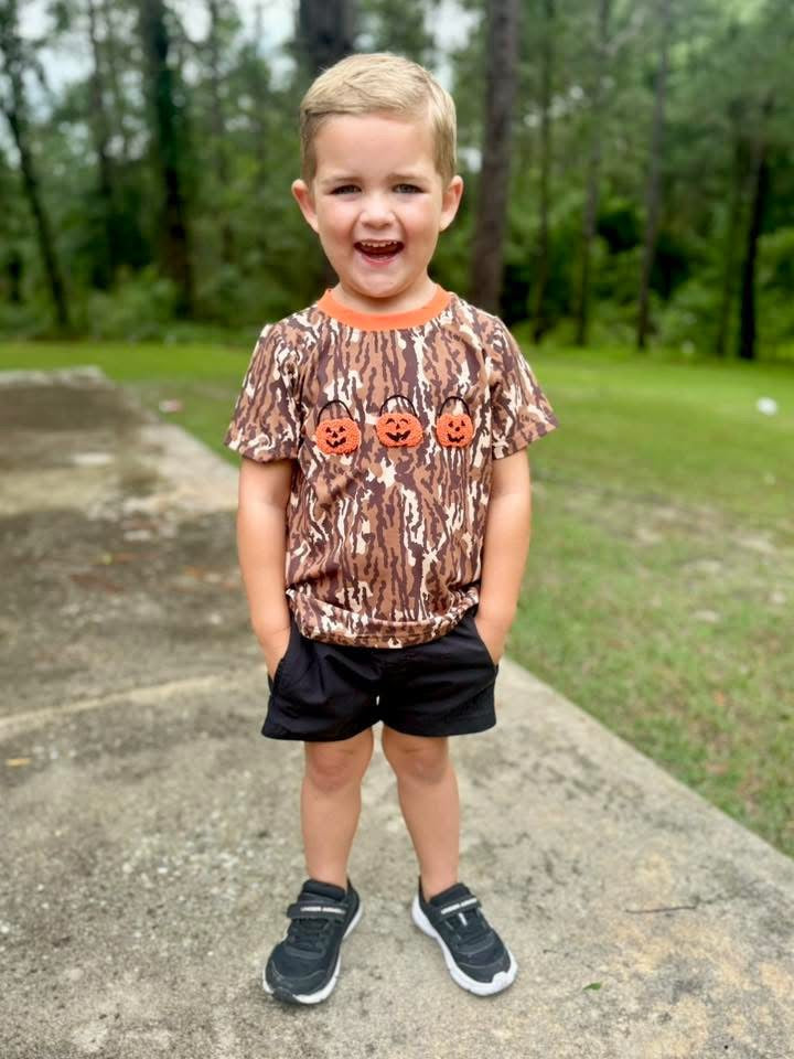 RTS - Camo Pumpkin Trio Tee