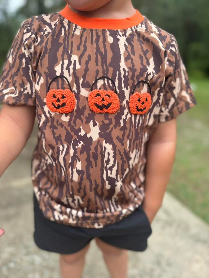 RTS - Camo Pumpkin Trio Tee