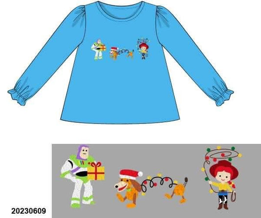 RTS - Girl Christmas Toy Friends Shirt