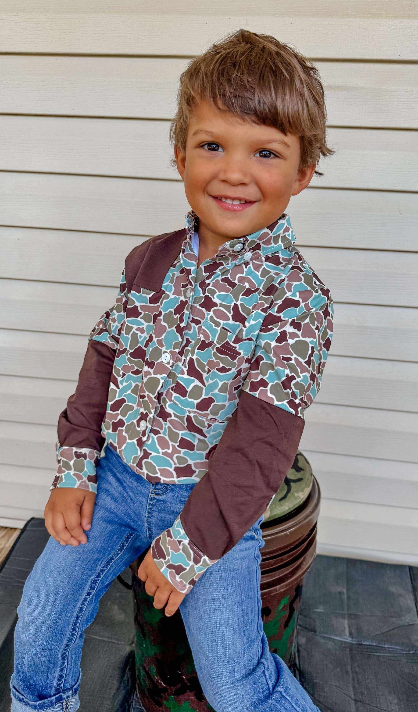 RTS - Camo Button Up