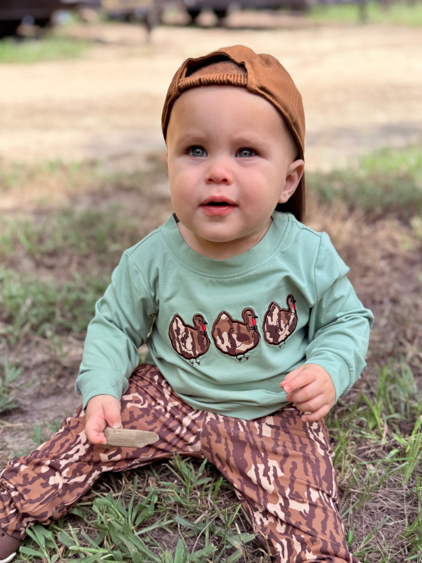 RTS - Green Camo Turkey Trio Tee