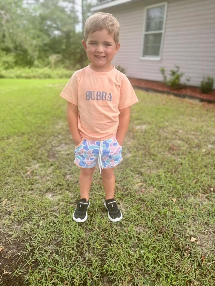 RTS - Boy Coastal Camo Short Set
