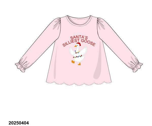 RTS - Girl Silly Goose Christmas Tee