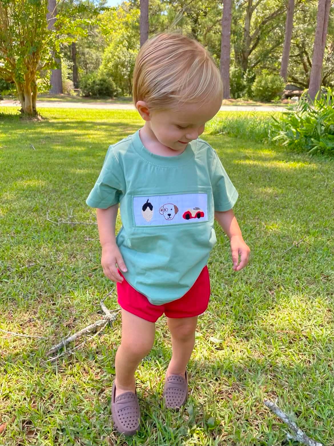 RTS - Green Smock Dog Tee