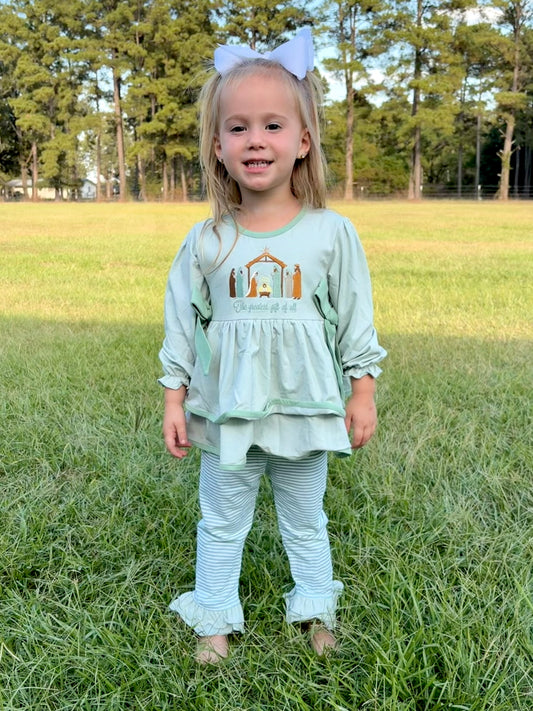 RTS - Neutral Nativity Legging Set