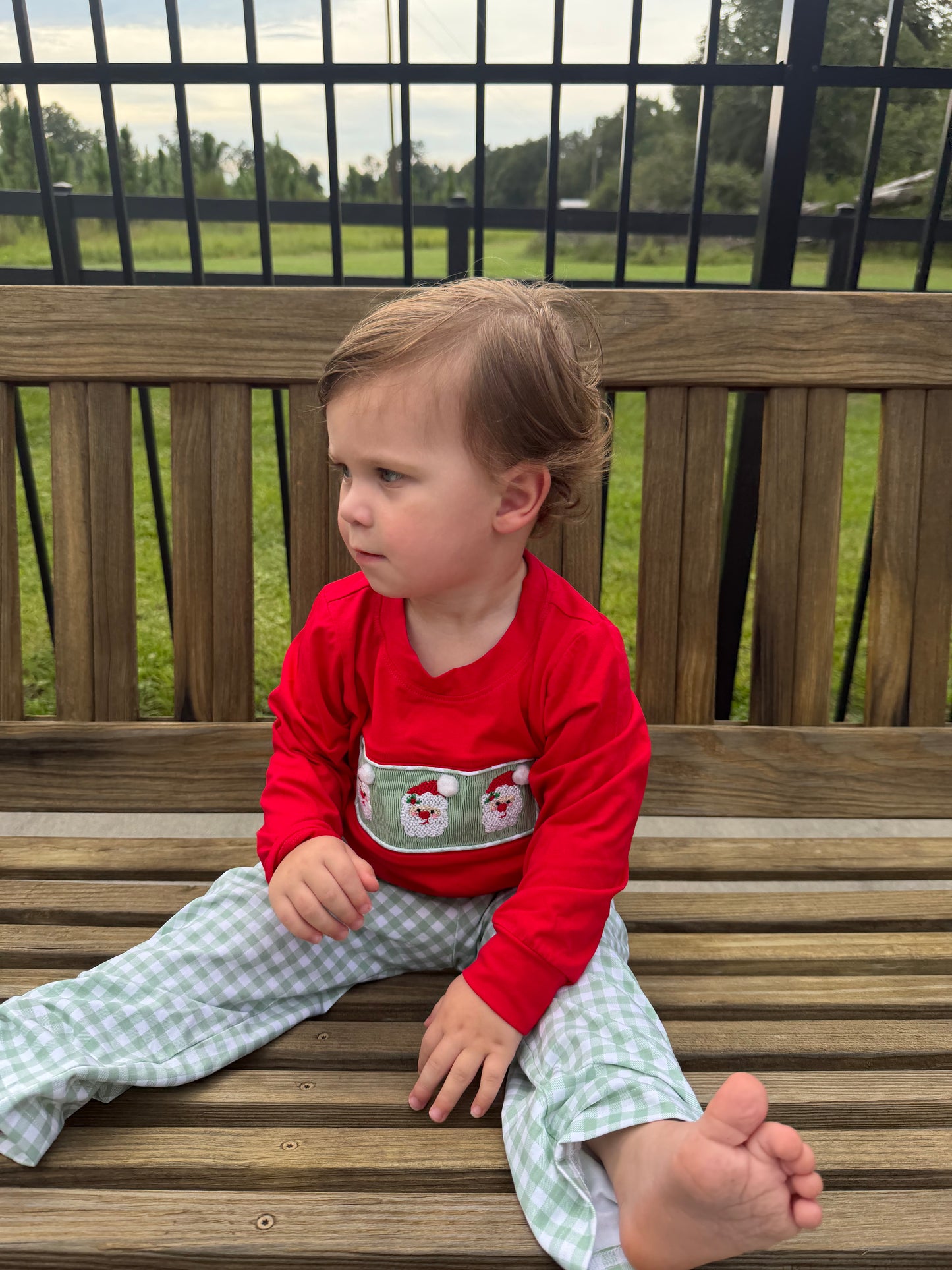 RTS - Boy Santa Smock Set