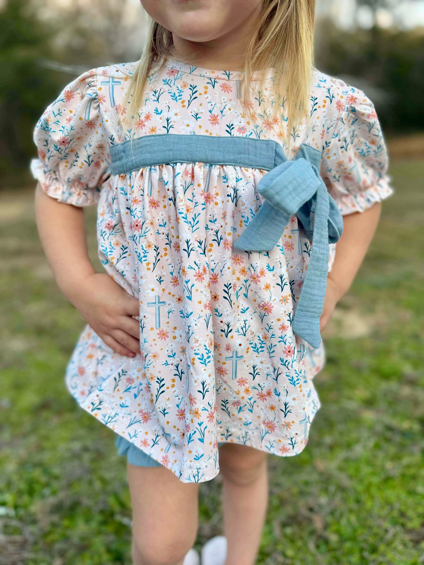 RTS - Cross Girl Diaper Set