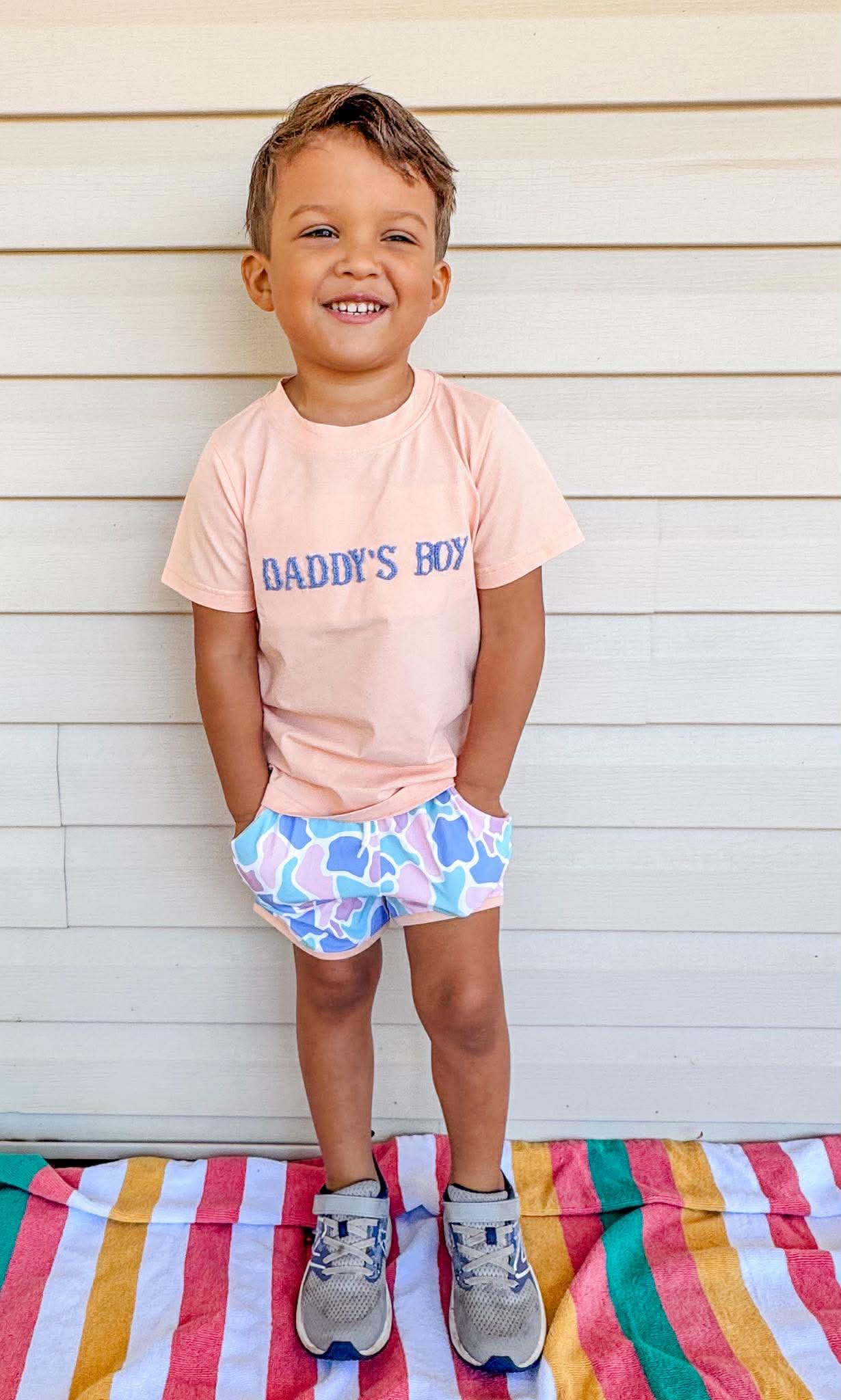 RTS - Boy Coastal Camo Short Set