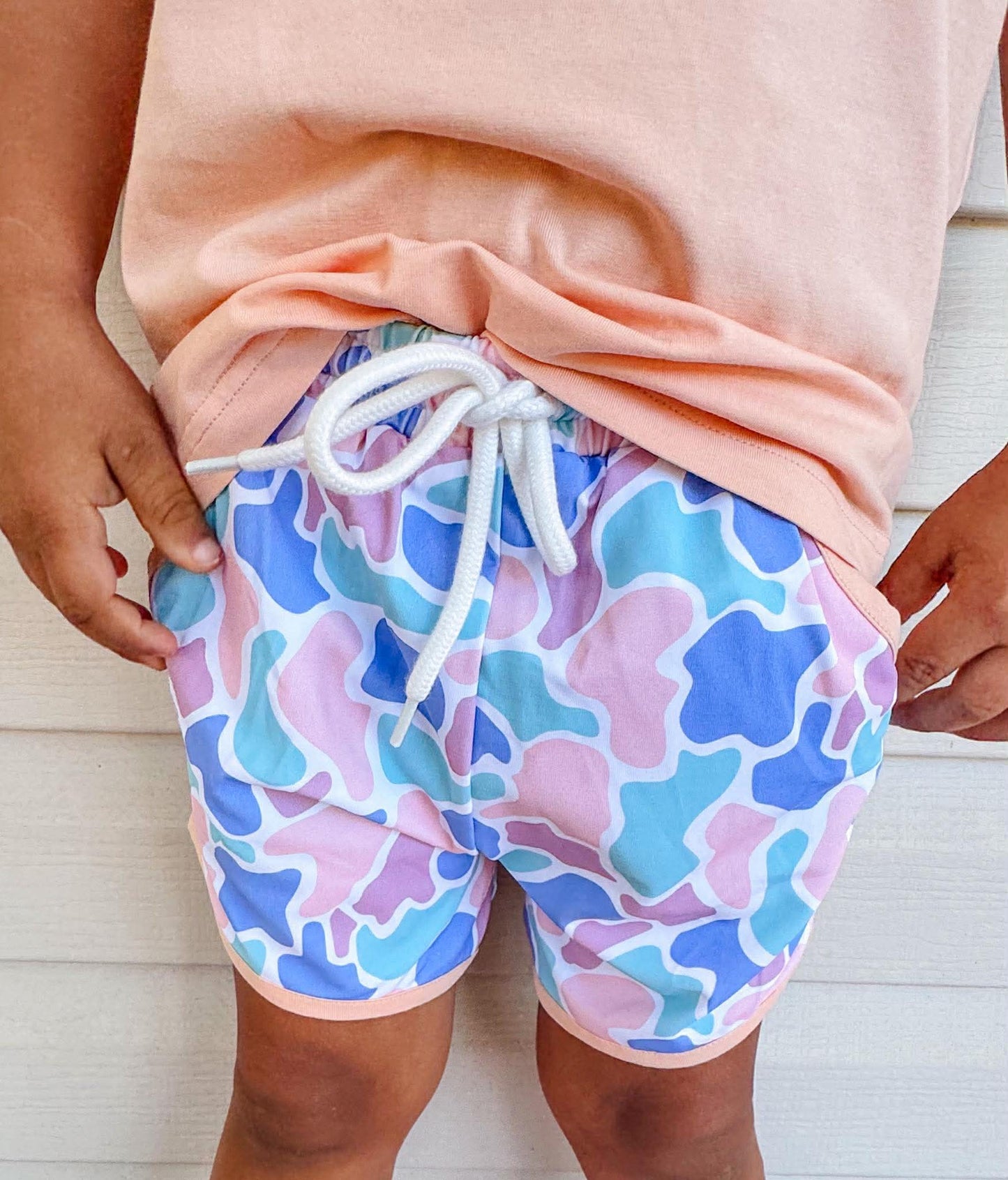 RTS - Boy Coastal Camo Short Set