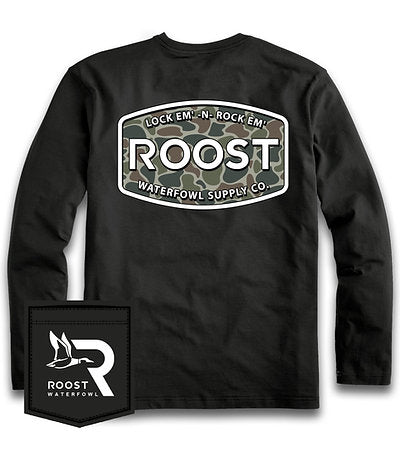 RTS - Roost Black LS Tee