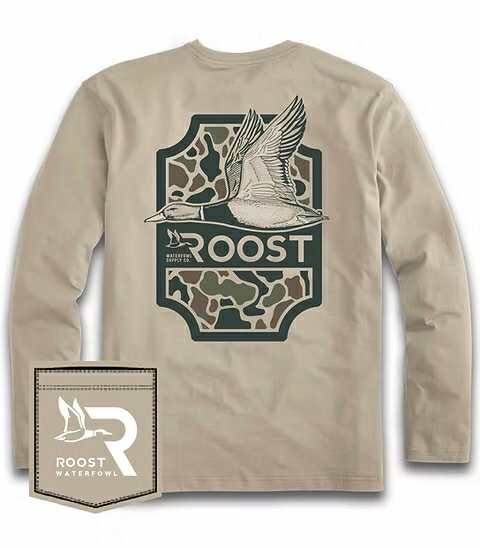 RTS - Roost Tan LS Duck Camo Tee