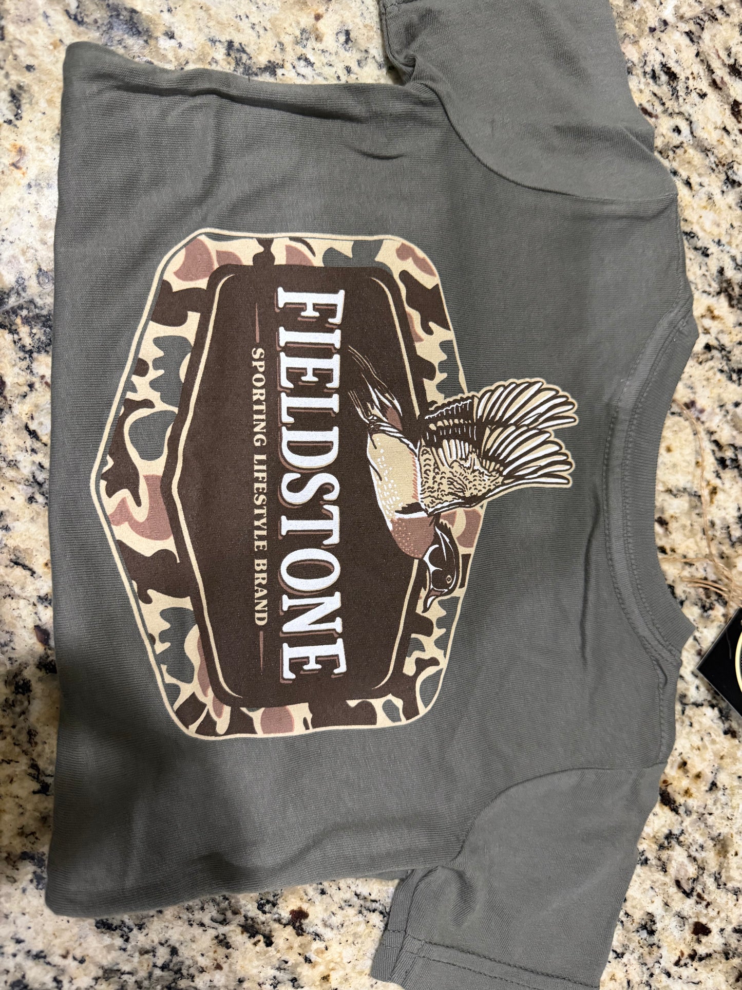 RTS - Green Fieldstone Camo Tee
