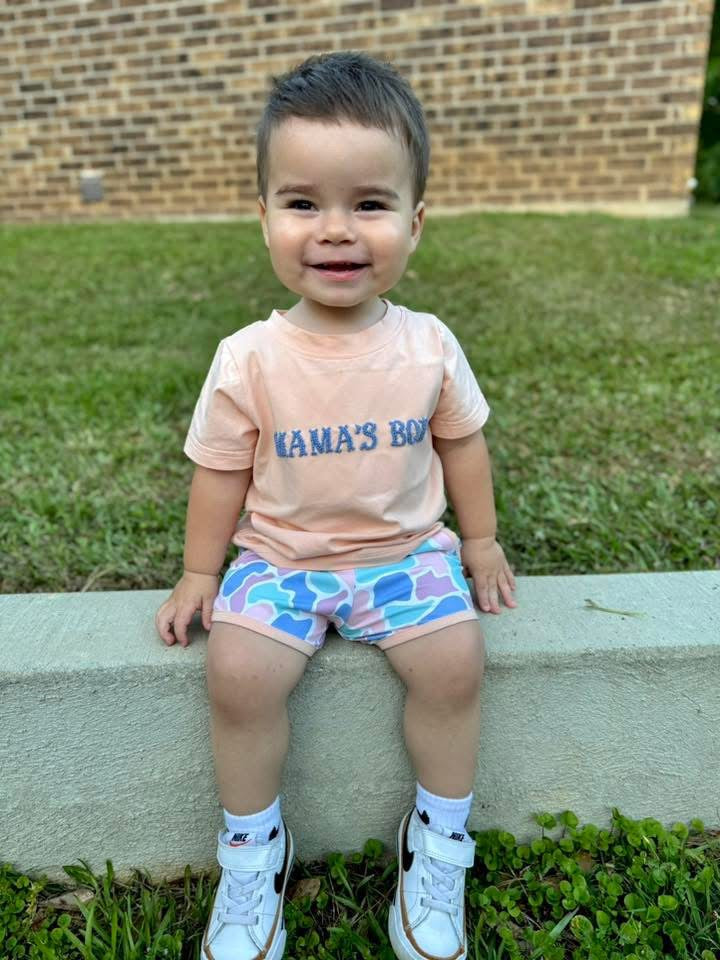 RTS - Boy Coastal Camo Short Set
