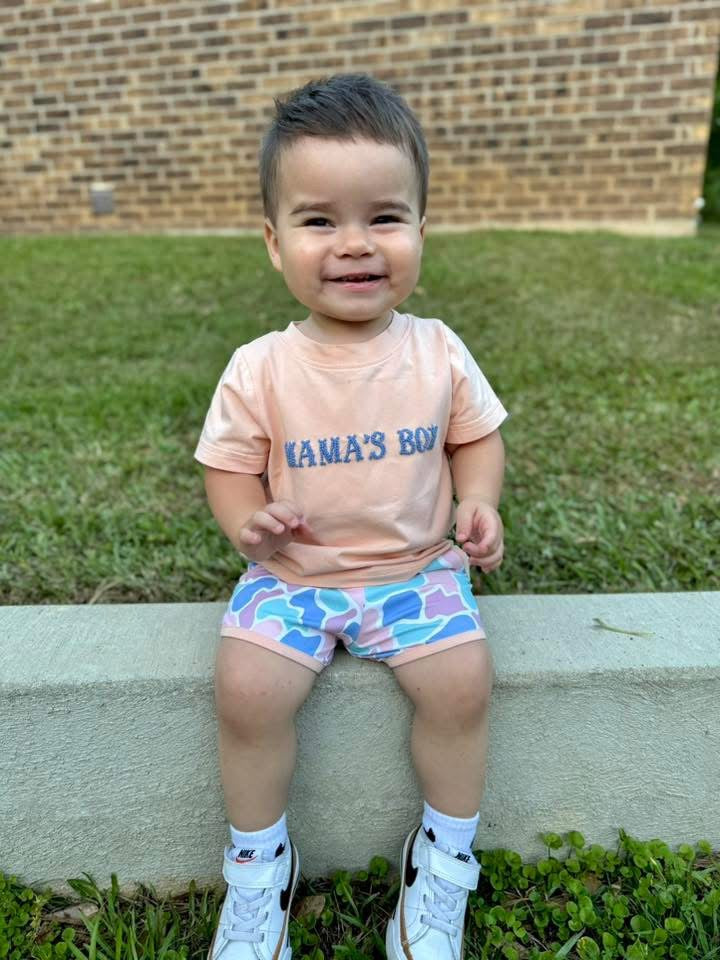 RTS - Boy Coastal Camo Short Set