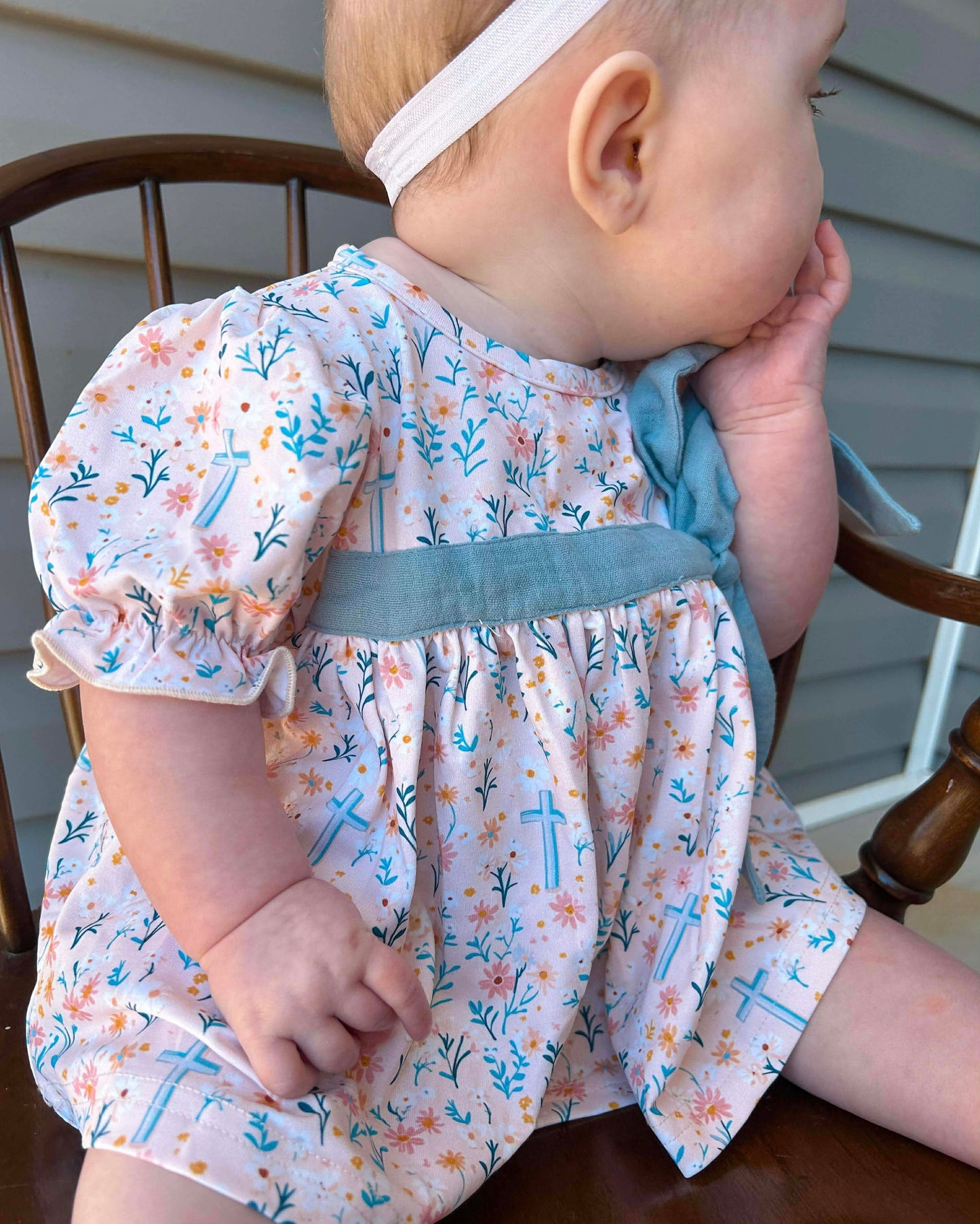 RTS - Cross Girl Diaper Set