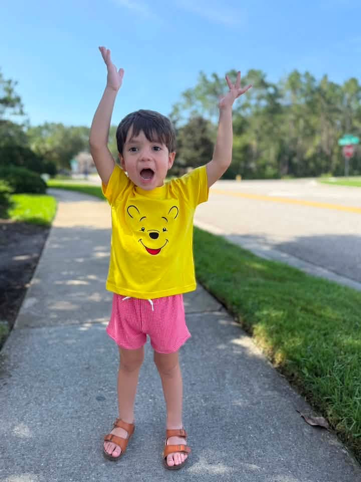RTS - Yellow Bear Short Set