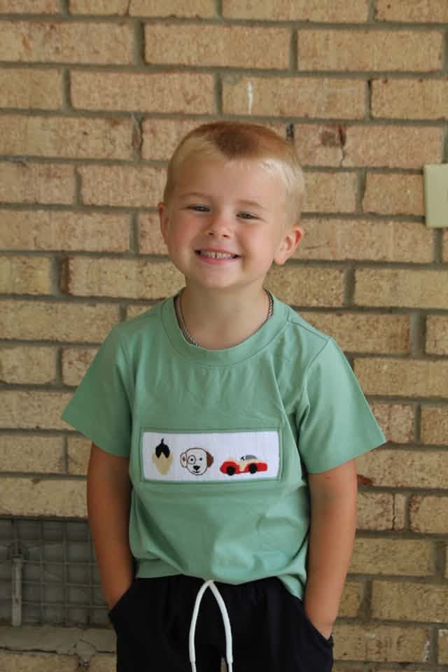 RTS - Green Smock Dog Tee