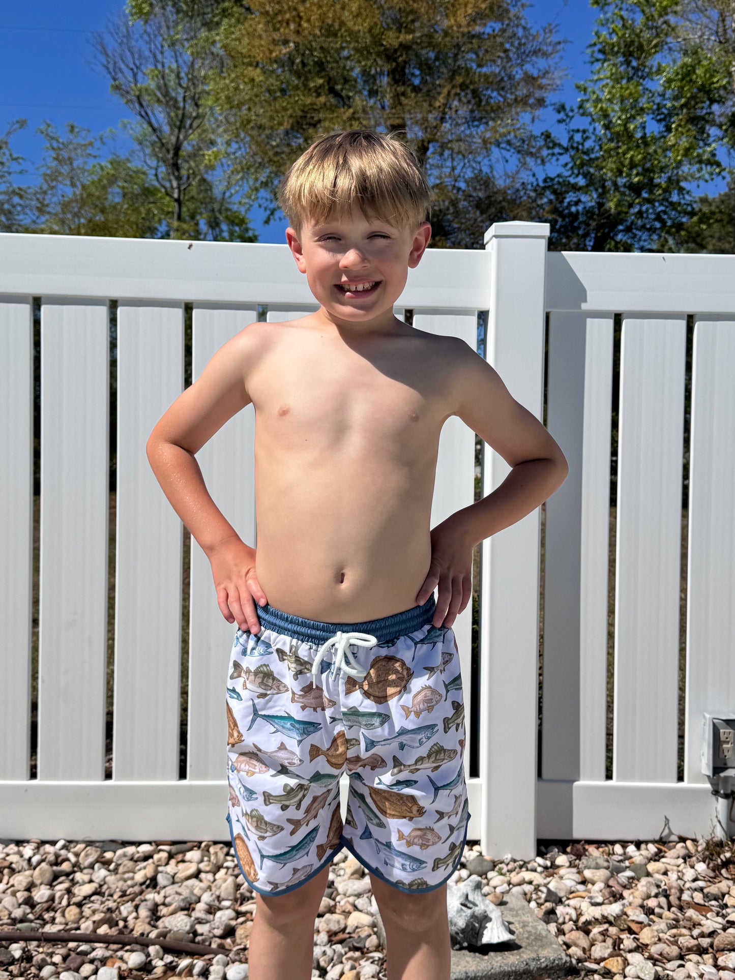RTS - Fish Print Trunks